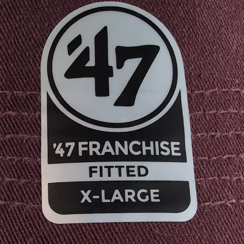 47 Brand Burgundy Fitted Cap - Picture 2 of 10